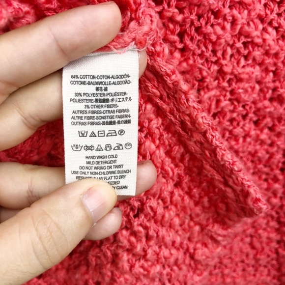 Free People Long Sleeve Open Knit V-Neck Sweater - Picture 3 of 8